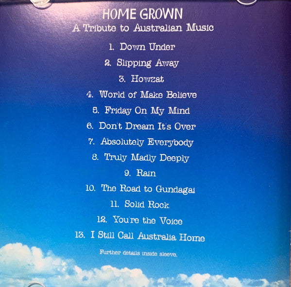 Peter Cupples : Home Grown: A Tribute To Australian Music (CD, Album, RE)