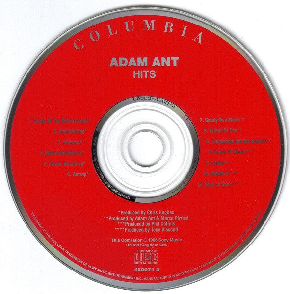 Adam Ant : Hits (CD, Comp, RE)