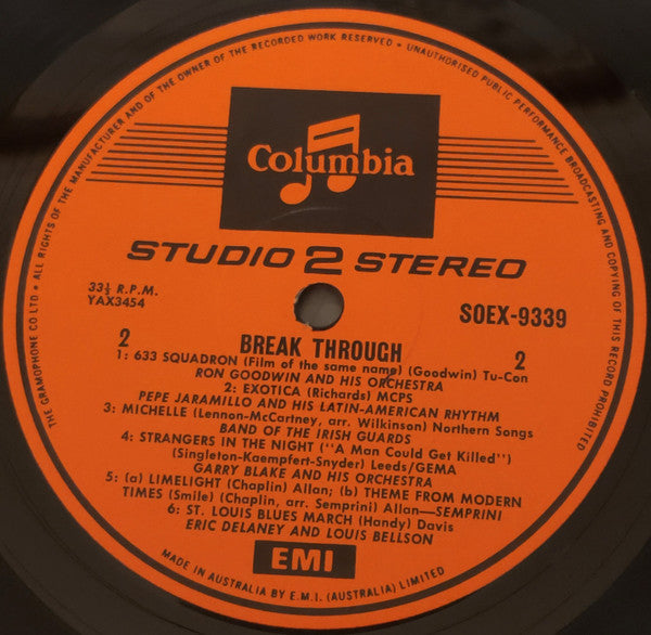 Various : Break-Through - An Introduction To Studio Two Stereo (LP, Comp, Smplr)