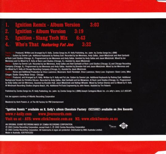 R. Kelly : Ignition - Remix (CD, Single)