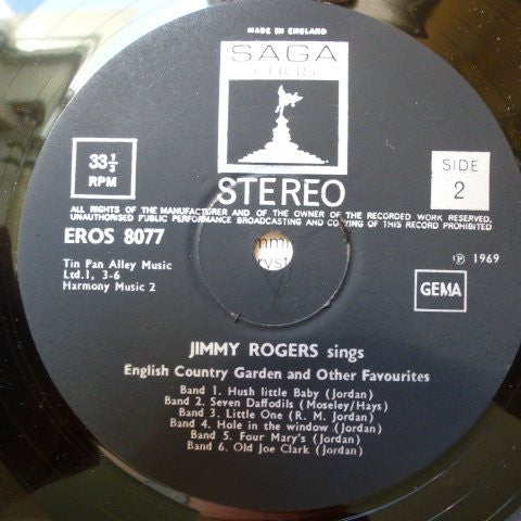 Jimmie Rodgers (2) : English Country Garden And Other Favourites (LP, RE)