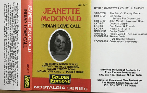 Jeanette MacDonald : Indian Love Call (Cass, Comp)