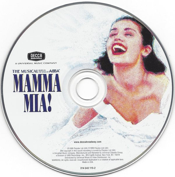 Benny Andersson And Björn Ulvaeus'* : Mamma Mia! - The Musical Based On The Songs Of ABBA (Original Cast Recording) (HDCD, Album, RE)