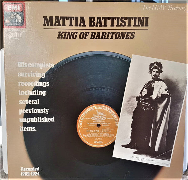 Mattia Battistini : King Of Baritones (7xLP, Comp, Mono + Box)