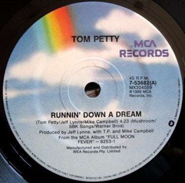 Tom Petty : Runnin' Down A Dream (7", Single)