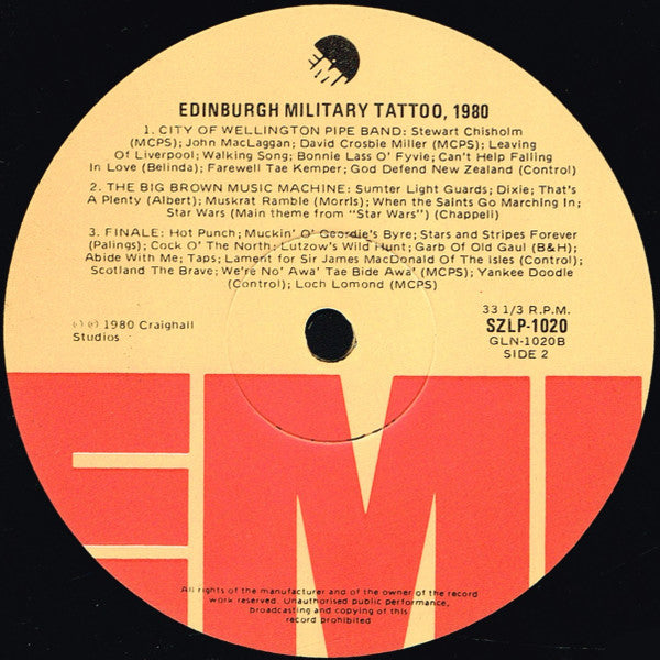 Various : Edinburgh Military Tattoo 1980 (LP, Album)