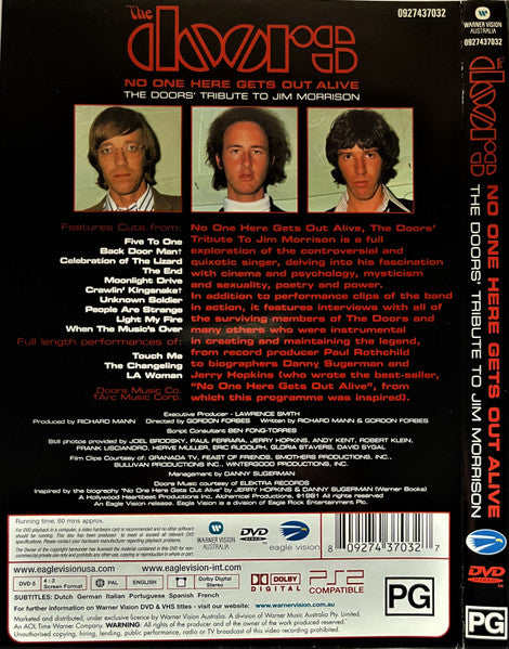 The Doors : No One Here Gets Out Alive (The Doors' Tribute To Jim Morrison) (DVD-V, PAL, All)