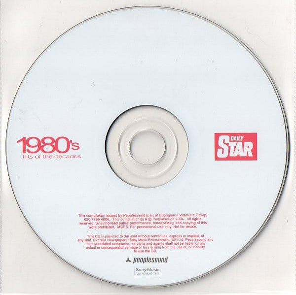Various : 1980's Hits Of The Decades (CD, Comp, Promo)