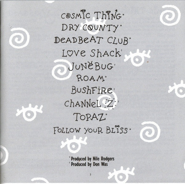 The B-52's : Cosmic Thing (CD, Album, RE)