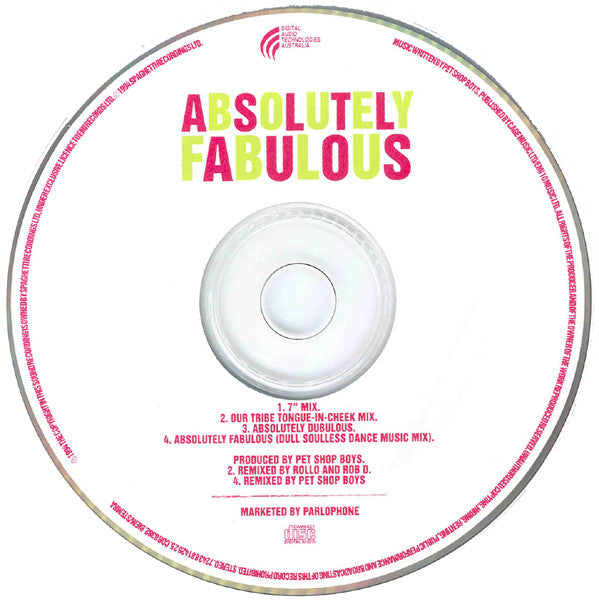 Absolutely Fabulous : Absolutely Fabulous (CD, Single)