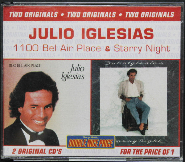Julio Iglesias : 1100 Bel Air Place & Starry Night (2xCD, Comp)