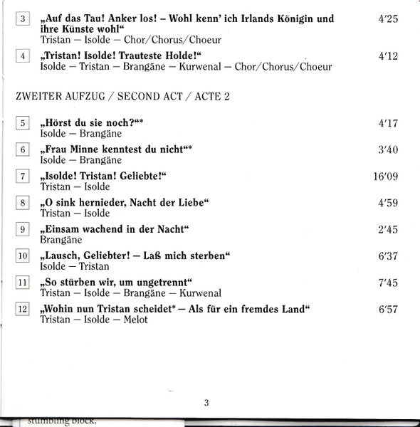 Richard Wagner, Anny Konetzni  ,  Max Lorenz (2), Margarete Klose, Paul Schöffler, Herbert Alsen, Georg Monthy ,  Willy Franter, Hermann Gallos, Karl Ettl, Wilhelm Furtwängler : Tristan Und Isolde, Auszüge/Highlights (1941/1943) - Edition Wiener Staatsoper Live Vol. 11 (2xCD, Comp, Mono, RM)