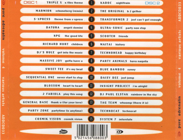 Various : Pure Adrenalin Volume 4 (2xCD, Comp)