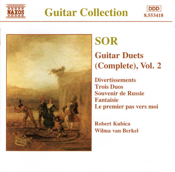 Sor* - Robert Kubica • Wilma van Berkel : Guitar Duets (Complete), Vol. 2 (CD, Album)
