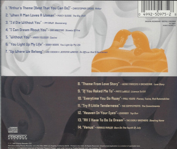 Various : The Greatest Soundtrack Love Songs - Volume Two (CD, Comp)