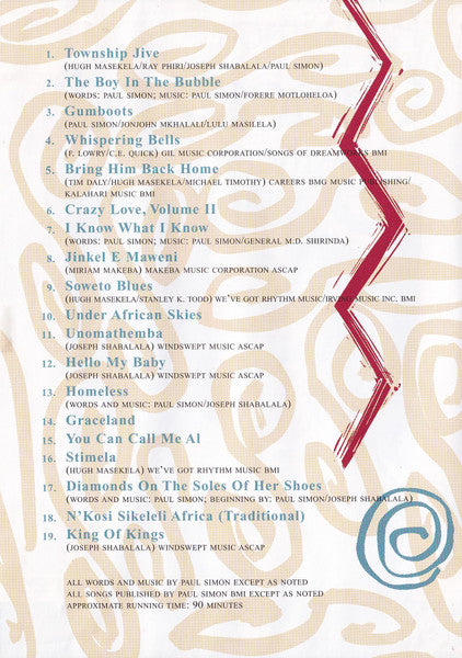 Paul Simon : Graceland: The African Concert (DVD-V, Copy Prot., RE, PAL)
