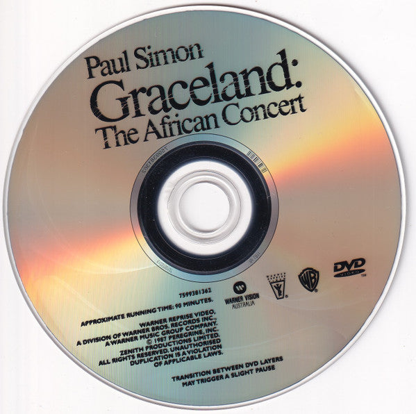 Paul Simon : Graceland: The African Concert (DVD-V, Copy Prot., RE, PAL)