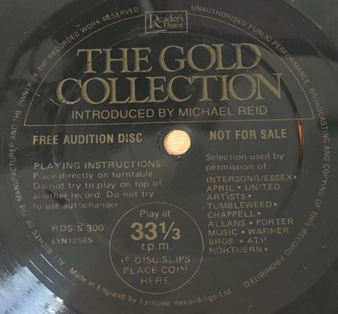 Michael Reid : The Gold Collection (Flexi, 7", S/Sided, Single, Promo)