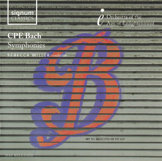 Carl Philipp Emanuel Bach – Orchestra Of The Age Of Enlightenment, Rebecca Miller : Symphonies (CD, Album)