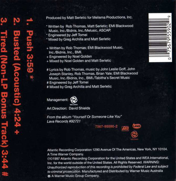 Matchbox 20* : Push (CD, Maxi, Car)