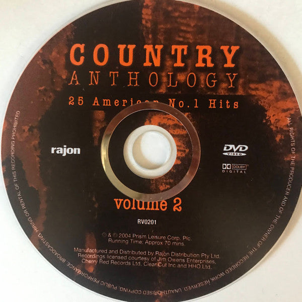 Various : Country Anthology - 25 American No. 1 Hits Volume 2 (DVD, Comp)