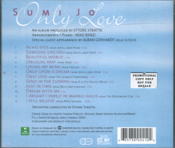 Sumi Jo : Only Love (CD, Album)