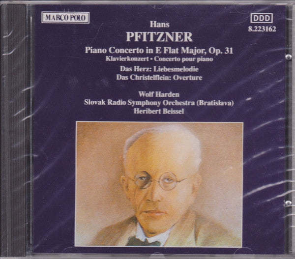 Hans Pfitzner -  Wolf Harden, Slovak Radio Symphony Orchestra, Heribert Beissel : Piano Concerto In E Flat Major, Op. 31 (CD, Album, RE)