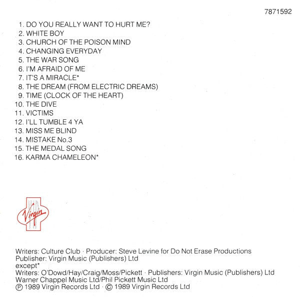 Culture Club : The Best Of Culture Club (CD, Comp)