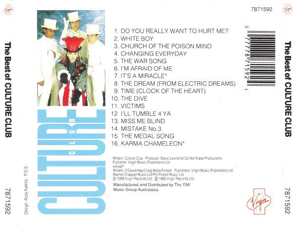 Culture Club : The Best Of Culture Club (CD, Comp)