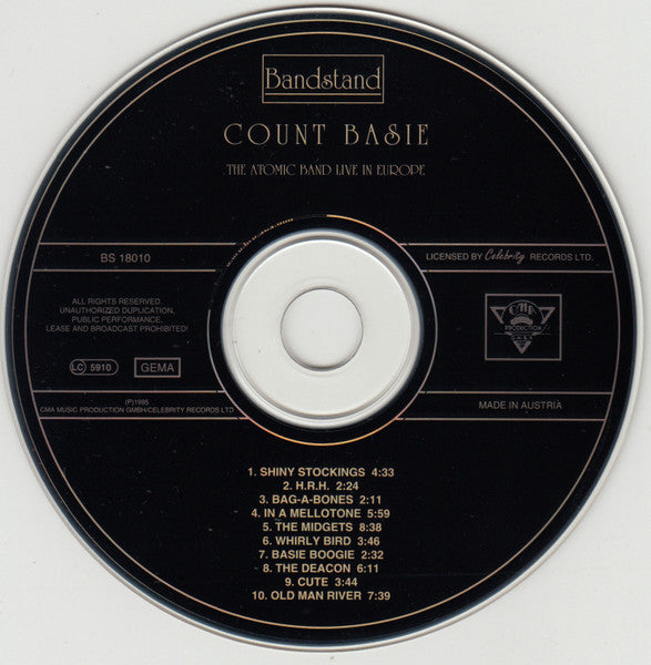 Count Basie : The Atomic Band Live In Europe (CD, Album, RE)