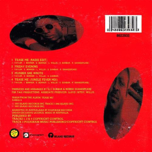 Chaka Demus & Pliers : Tease Me (CD, Single)
