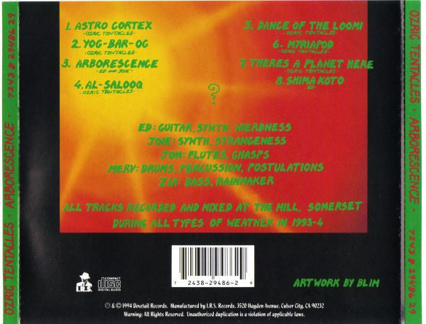 Ozric Tentacles : Arborescence (CD, Album)