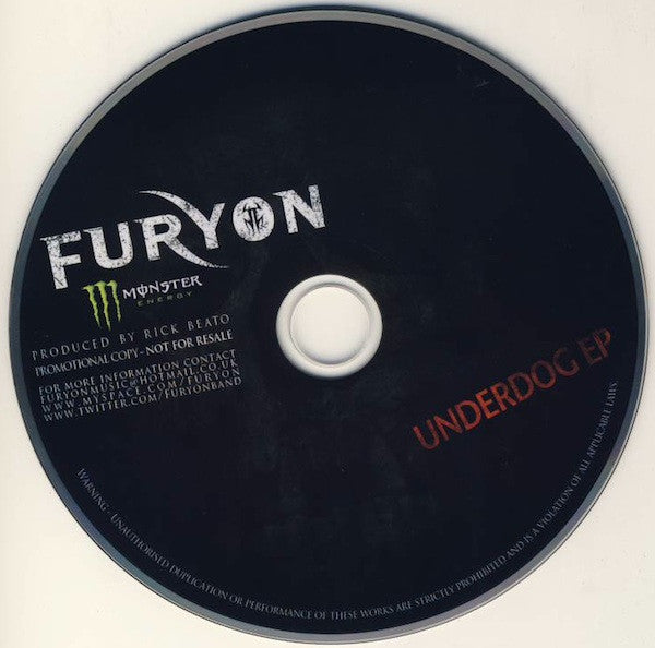 Furyon (2) : Underdog EP (CD, EP, Promo)