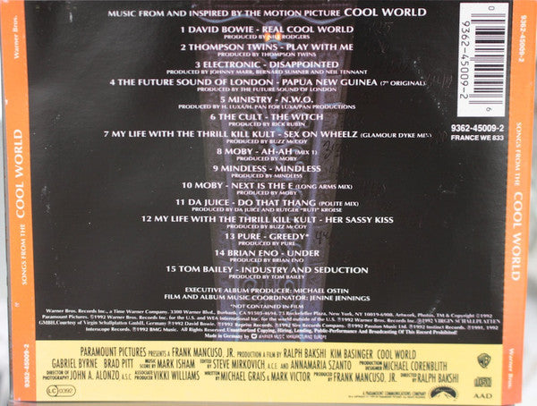 Various : Songs From The Cool World (CD, Comp)