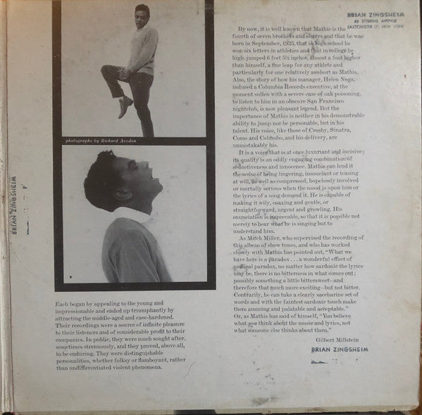 Johnny Mathis : The Rhythms And Ballads Of Broadway (2xLP, Album)
