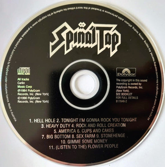 Spinal Tap : Spinal Tap (CD, Album, RE)