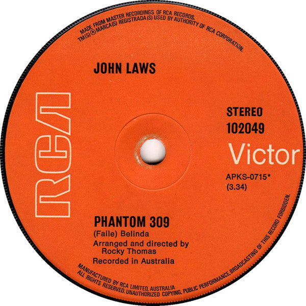 John Laws (3) : Phantom 309 (7")