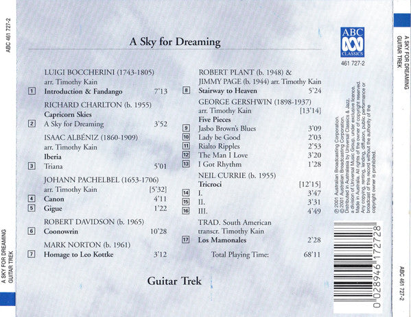 Guitar Trek : A Sky For Dreaming (CD, Album)