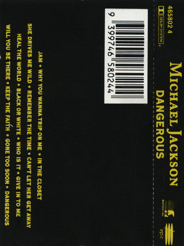 Michael Jackson : Dangerous (Cass, Album)