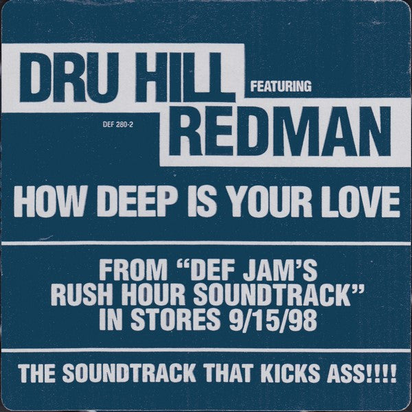 Dru Hill Featuring Redman : How Deep Is Your Love (CD, Single, Promo)