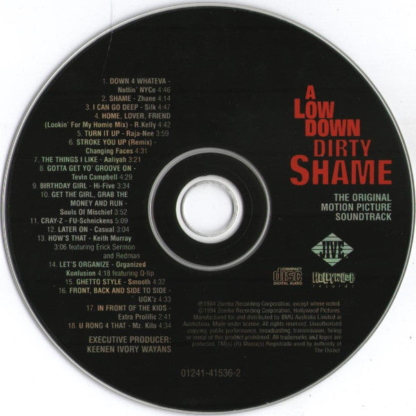 Various : A Low Down Dirty Shame (The Original Motion Picture Soundtrack) (CD, Comp)