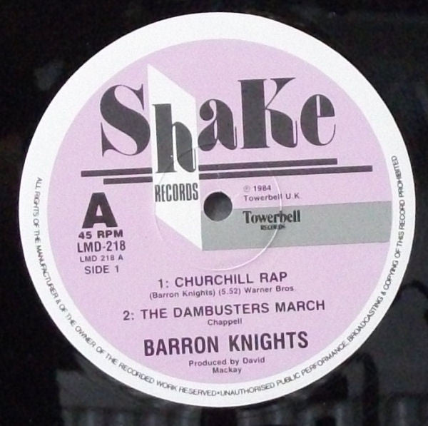 Barron Knights* : Churchill Rap (12", Single)
