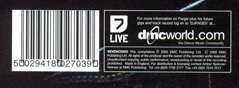 Fergie : 7 Live #3 (CD, Mixed)