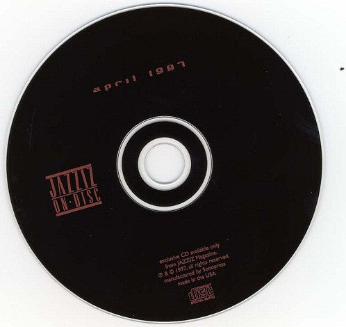 Various : Jazziz Magazine On-Disc - April 1997 (CD, Comp, Promo)