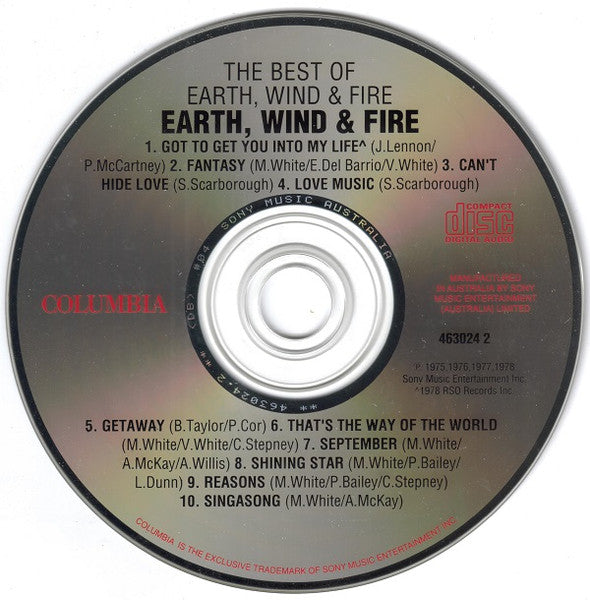 Earth, Wind & Fire : The Best Of Earth, Wind & Fire Volumes 1 & 2 (2xCD, Comp)