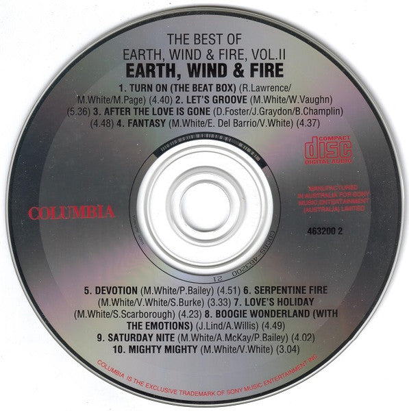 Earth, Wind & Fire : The Best Of Earth, Wind & Fire Volumes 1 & 2 (2xCD, Comp)