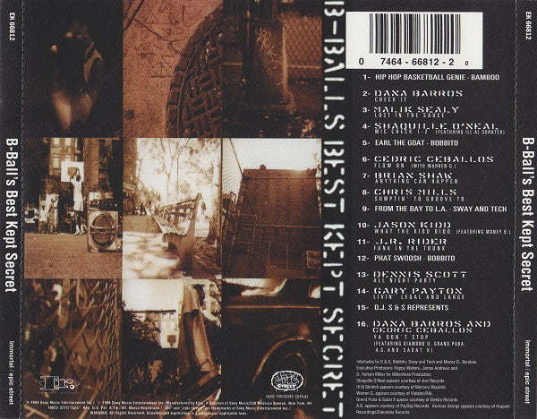 Various : B-Ball's Best Kept Secret (CD, Comp)