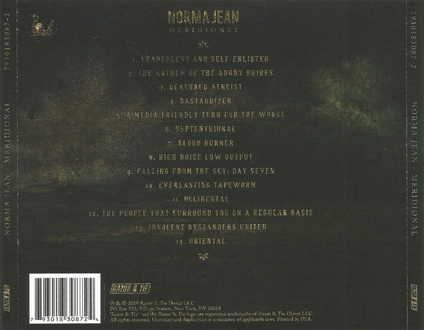 Norma Jean : Meridional (CD, Album)