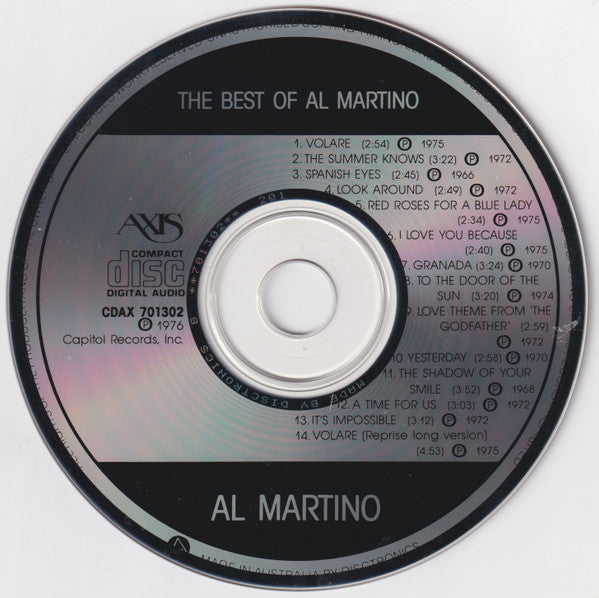 Al Martino : The Best Of Al Martino (CD, Comp)