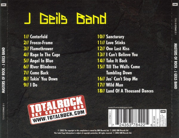 J Geils Band* : Masters Of Rock (CD, Comp)